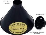 the scraper cone: the original ice scraper 2-pack - made in usa | funnel shaped cleaning tool for snow and frost removal | car windshield deicer | instascrape shovel brush logo