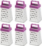 🧀 small stainless steel cheese grater set (1.5 x 2.9 x 1.15 inches, pack of 6) logo