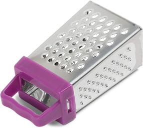 img 2 attached to 🧀 Small Stainless Steel Cheese Grater Set (1.5 x 2.9 x 1.15 Inches, Pack of 6)