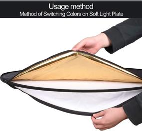 img 1 attached to 📸 Emart 24” 5-in-1 Portable Photography Studio Multi Photo Disc Collapsible Light Reflector - High-Quality Translucent, Silver, Gold, White, and Black Reflectors with Convenient Bag