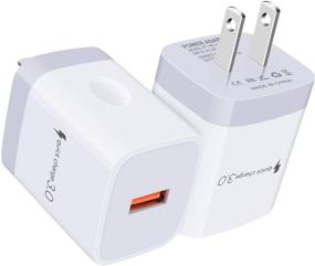 img 4 attached to 🔌 Quick Charge 3.0 Fast Charging Block AC Adapter Wall Charger Plug for iPhone, Samsung Galaxy S21 Ultra S20 FE 5G S20+ Note 20 S10 Lite S10 5G S10e S9 S8 S7 A01 A10E A20 A21 A50 A51 A71