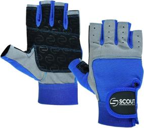 img 1 attached to 🧤 Enhance Your Sailing, Kayaking, Fishing Experience with SCOUTPERFORMANCEGEAR Amara Leather Sailing Gloves: Half Finger Design, Padded Palm, and Spandex Back - Ideal for Men and Women
