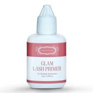 👁️ mybeautyeyes eyelash extension glam lash primer 15ml | pre-treatment for semi permanent eyelash | removes proteins and oils | oil-free | longer extension retention (transparent) logo