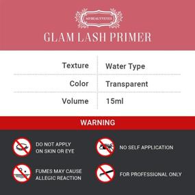 img 3 attached to 👁️ MYBEAUTYEYES Гель-праймер для ресниц Glam Lash 15 мл | Предварительная обработка для полуперманентного наращивания ресниц | Удаляет белки и масла | Без масел | Длительное сохранение наращивания ресниц (Прозрачный)