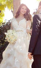 img 1 attached to 👰 Wondrous Awishwill: Glamorous Applique Wedding Champagne Women's Attire