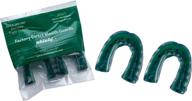 🛡️ ultimate protection for athletes: shield sports 2 pack extreme triple density adult mouth guard with green tint логотип