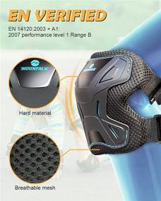 img 1 attached to 🛡️ MOUNTALK Love-S Knee Pads Set: Ultimate Protection for Kids/Toddlers - Elbow Pads, Wrist Guards, and Knee Pads for Boys and Girls