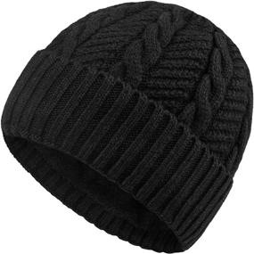 img 4 attached to 🧣 Warm & Stylish: Chalier Wool Knit Slouchy Beanie Hats for Men - Perfect Baggy Skull Cap for Winter