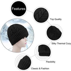 img 3 attached to 🧣 Warm & Stylish: Chalier Wool Knit Slouchy Beanie Hats for Men - Perfect Baggy Skull Cap for Winter