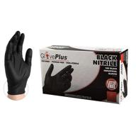 🧤 gloveworks industrial black nitrile gloves, 100-count, 5 mil thickness, x-large size, latex-free, powder-free, textured, disposable, food-safe, gpnb48100-bx logo