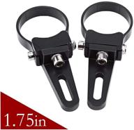 🚗 1-3 inch aluminum bullbar mounting bracket clamps for led light bar | ideal for car, truck, suv, atv | 1.75 inch logo