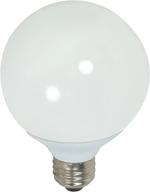 satco s7305 15-watt medium base globe: energy-efficient 4100k 120v led bulb, 60-watt incandescent equivalent logo