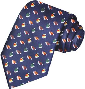 img 4 attached to Snowflake Necktie: Festive Men's Accessories ❄️ for Ties, Cummerbunds & Pocket Squares by KissTies