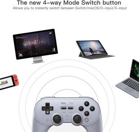 img 2 attached to 🎮 Enhance Your Gaming Experience with 8Bitdo Pro 2 Bluetooth Controller (Gray Edition) for Switch, PC, Windows, Android, MacOS, Steam, Raspberry Pi