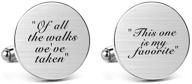 👨 personalized father wedding cufflinks - mueeu men's engraved accessories logo