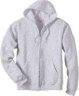 🌿 eco-friendly full zip hanes fleece hoodie logo