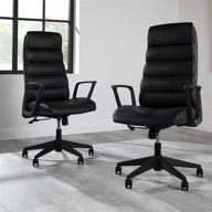 premium black bonded leather executive chair: hon basyx bolster – commercial-grade, ideal for office spaces logo