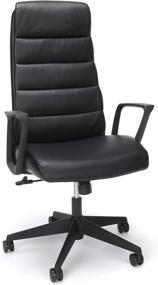 img 3 attached to Premium Black Bonded Leather Executive Chair: HON Basyx Bolster – Commercial-Grade, Ideal for Office Spaces