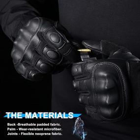 img 3 attached to 🧤 WTACTFUL Touchscreen Tactical Military Gloves: Ultimate Gear for Outdoor Enthusiasts – Cycling, Motorbiking, Hunting, Hiking, and More!