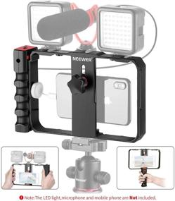 img 3 attached to 📱 Neewer Plastic U Rig Smartphone Video Rig: Enhance Filmmaking with Stabilizer Grip Tripod Mount, Compatible with X,Xs,XS Max,XR,13 Mini,13,13 Pro,13 Pro Max,Andorid