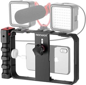 img 4 attached to 📱 Neewer Plastic U Rig Smartphone Video Rig: Enhance Filmmaking with Stabilizer Grip Tripod Mount, Compatible with X,Xs,XS Max,XR,13 Mini,13,13 Pro,13 Pro Max,Andorid