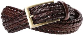 img 4 attached to Braided Leather Strap: Stylish Men's Accessory for Belts by Tanpie Fashion