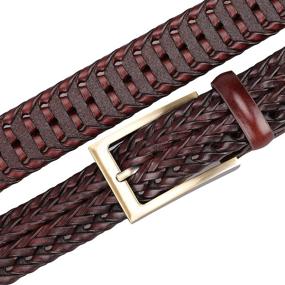 img 2 attached to Braided Leather Strap: Stylish Men's Accessory for Belts by Tanpie Fashion