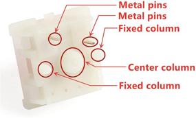 img 3 attached to 🔲 Корпус клавиатурного вала Gateron Patch Switch - Off Black, Red, Brown, Blue, Green, Yellow (5 контактов) - Совместим с GK61GK64 GH60 - Желтый вал - Набор из 68 шт.