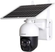 🏞️ enhanced outdoor security: solar powered camera with 14400mah battery, motion detection, night vision, sd card/cloud recording - alexa and google home compatible logo