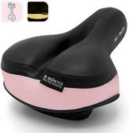 🚲 kiko luminous comfortable charming bike seat: wide thick bicycle saddle with glow band, shock-absorbing waterproof design for women & men - universal fit, ideal replacement for most bikes logo