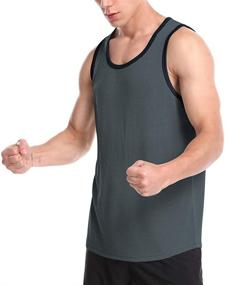 img 2 attached to 👕 Zengjo Mens Tank Tops: Ultimate Sleeveless Shirts for Gym, Running, and Workout