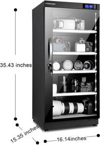 img 3 attached to 📷 Forspark Camera Dehumidifying Dry Cabinet: Efficient 15W 125L Storage Solution for Camera Lens & Electronic Equipment