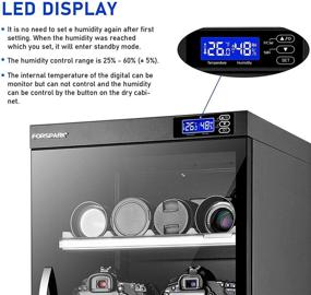 img 1 attached to 📷 Forspark Camera Dehumidifying Dry Cabinet: Efficient 15W 125L Storage Solution for Camera Lens & Electronic Equipment