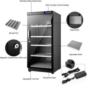 img 2 attached to 📷 Forspark Camera Dehumidifying Dry Cabinet: Efficient 15W 125L Storage Solution for Camera Lens & Electronic Equipment