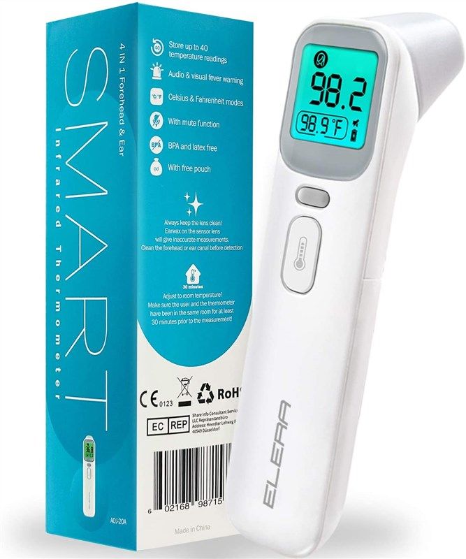 infrared thermometer forehead digital contact 로고