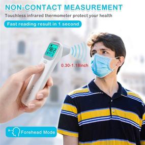 img 3 attached to 🌡️ ELERA Ear and Forehead Thermometer, Infrared Thermometer for Baby, Infant, Adult, and Objects, Quick 1-Second Reading, Memory Recall, Fever Alarm, and Mute Mode
