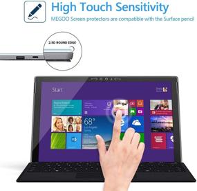img 2 attached to 🔍 Megoo Glass Screen Protector for Surface Pro 7 Plus/7 (2019) - Ultra-Thin 0.25mm, Extreme Touch Sensitivity & Surface Pen Compatibility