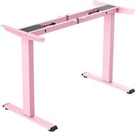 💗 pink topsky dual motor electric adjustable standing computer desk: ideal for home and office spaces logo