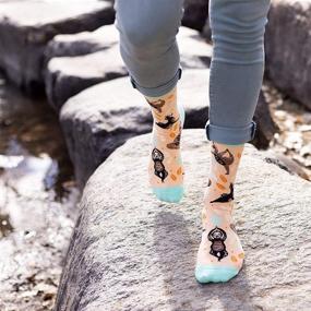 img 1 attached to 🧘 SEO-Optimized Women's Yoga Socks: Non Slip Grip with Namaste, Breathe, and Sloth Designs