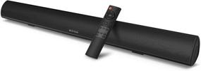 img 4 attached to 🔊 Bestisan Soundbar: 28 Inch Wireless Bluetooth 5.0 Audio Speakers with Strong Bass for TV - 3D Stereo Surround, 60W, DSP, Adjustable Bass, Optical/AUX/RCA - Wall Mountable