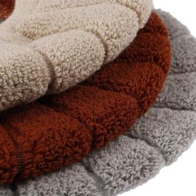 img 2 attached to Winter Pumpkin Toilet Seat Cover Pads - Set of 4, Washable & Stretchable Toilet Seat Cushion Mat with Cloth Retaining Ring, Universal Fit & Machine Washable