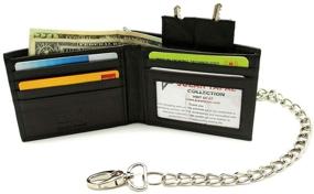 img 3 attached to 👨 RFID Leather Billfold Wallet for Men - Trucker Accessories in Wallets, Card Cases, and Money Organizers