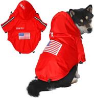 🐶 premium waterproof dog raincoat with reflective strip - adjustable lightweight hooded pet clothes for all dogs логотип