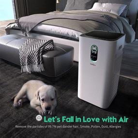 img 2 attached to 🌬️ LovittyAir Plus Large Room Air Purifiers for Home - 2100 Sq. Ft, Low Noise, Smart WiFi, H13 HEPA Filter - Whole House Cleaner for Smoke, Pollen, Dust, Pets Dander - Ideal for Bedroom and Office