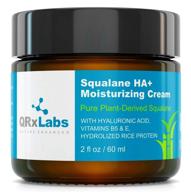 🌿 organic ecocert approved pure plant-based squalane ha+ moisturizing cream with hyaluronic acid – usda certified squalane derived from sugarcane – best moisturizer for face, body & skin - 2 fl / 60 ml logo