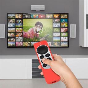 img 3 attached to FLYAMAPIRIT Silicone Cover Replacement for Apple TV 4K Series 6th Generation Siri Remote - Red