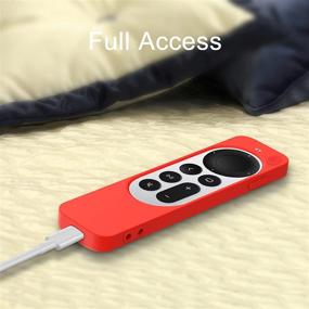 img 2 attached to FLYAMAPIRIT Silicone Cover Replacement for Apple TV 4K Series 6th Generation Siri Remote - Red