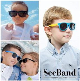 img 3 attached to 🕶️ SeeBand Kids Polarized Sunglasses: Flexible TPEE Rubber Frame, Ages 3-10