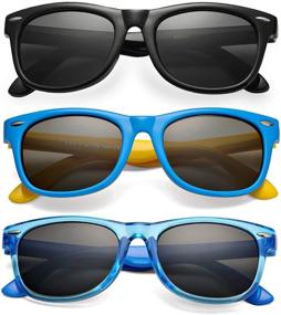 img 4 attached to 🕶️ SeeBand Kids Polarized Sunglasses: Flexible TPEE Rubber Frame, Ages 3-10