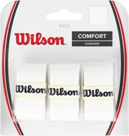 wilson pro overgrip comfort pack white sports & fitness logo